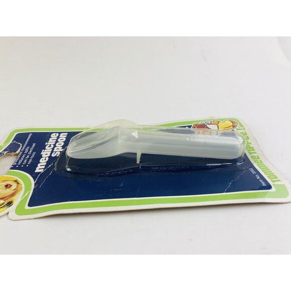 Vintage Tommee Tippee Baby Child Medicine Spoon 2 TSP 1981 Made In USA RARE!! - Picture 6 of 10